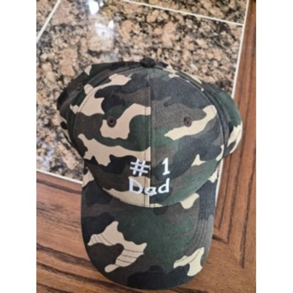 Chesapeake Bay Mens Camo #1 Dad Baseball Hat Adjustable Camouflage Cap Woodand